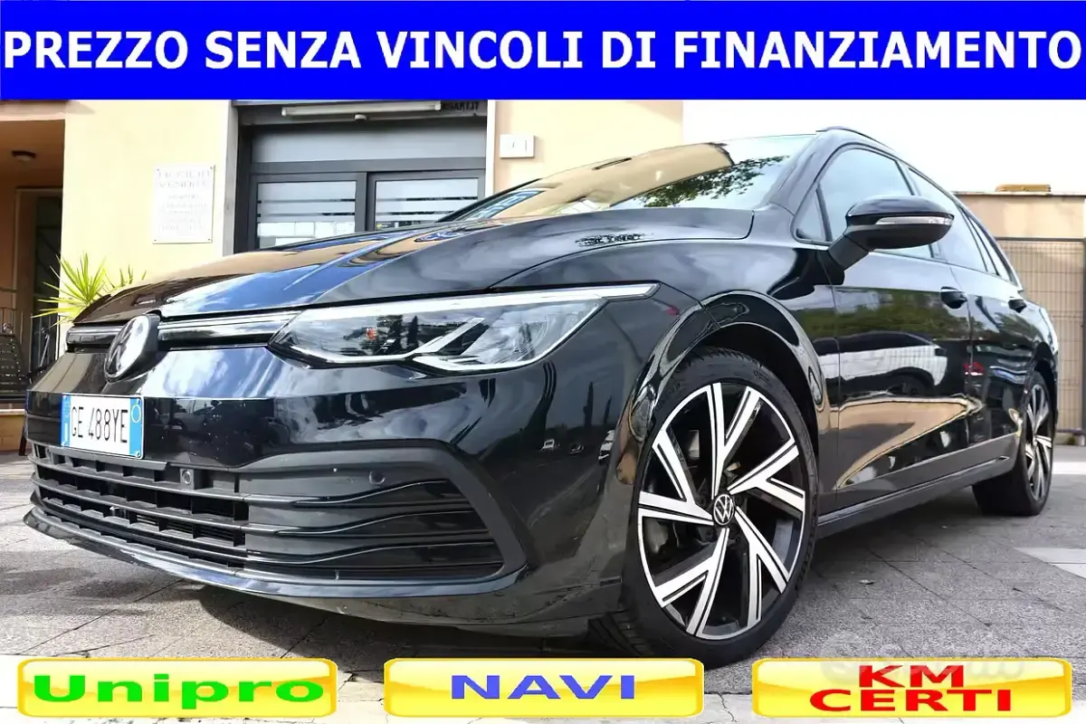 Usata VW Golf VII 150 CV (110 kW) 2021 Nero Utilitaria