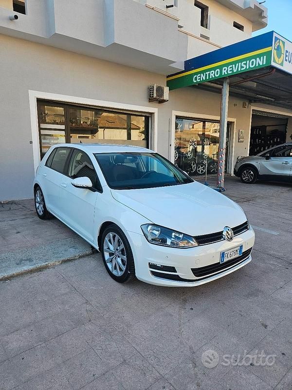 Usata VW Golf VII 110 CV (80 kW) 2017 Bianco Berlina