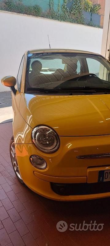 Usata Fiat 500 69 CV (50 kW) 2009 Giallo Cabrio