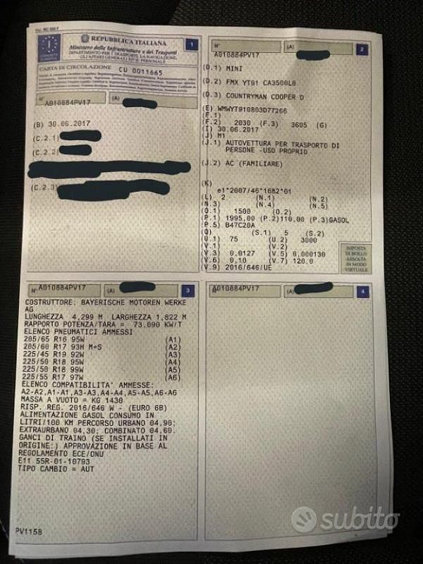 Usata Mini Cooper D Countryman 2017 Bronzo SUV