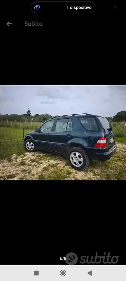 Usata Mercedes ML270 163 CV (119 kW) 2003 Bluazzurro SUV