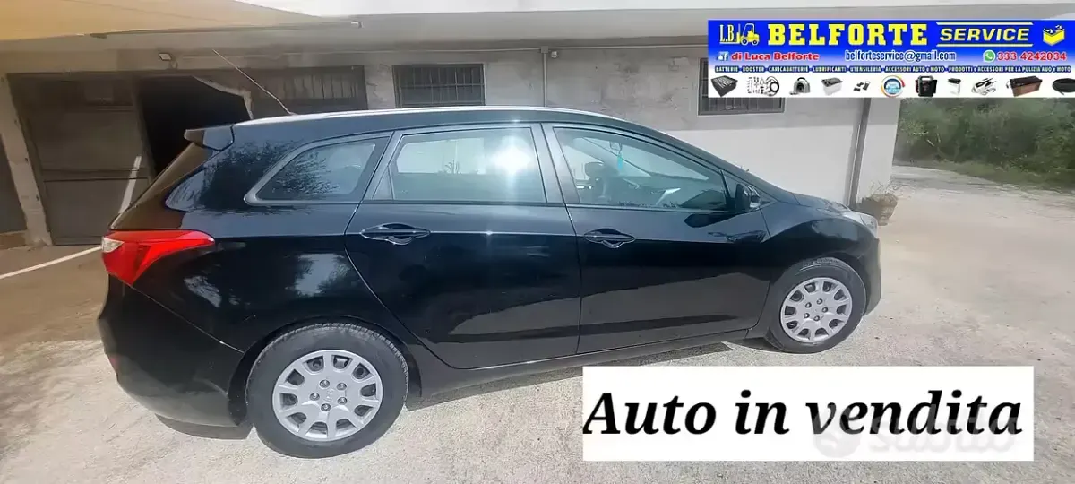 Usata Hyundai i30 110 CV (80 kW) 2013 Nero Station wagon