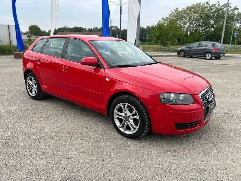 Usata Audi A3 Ambition 140 CV (102 kW) 2006 Rosso Utilitaria