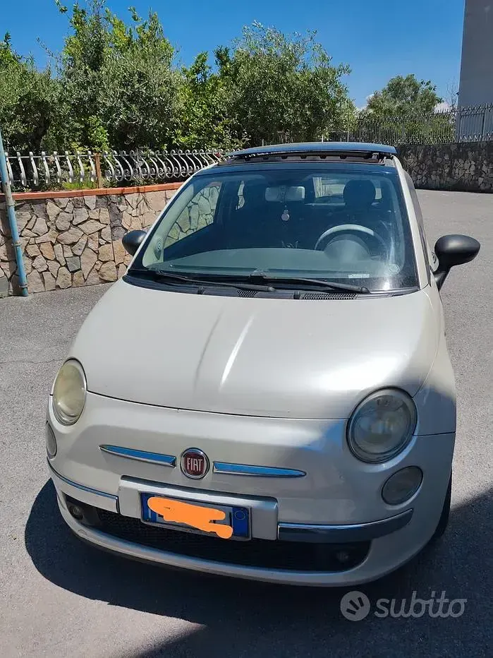 Usata Fiat 500 75 CV (55 kW) 2008 Bianco Berlina