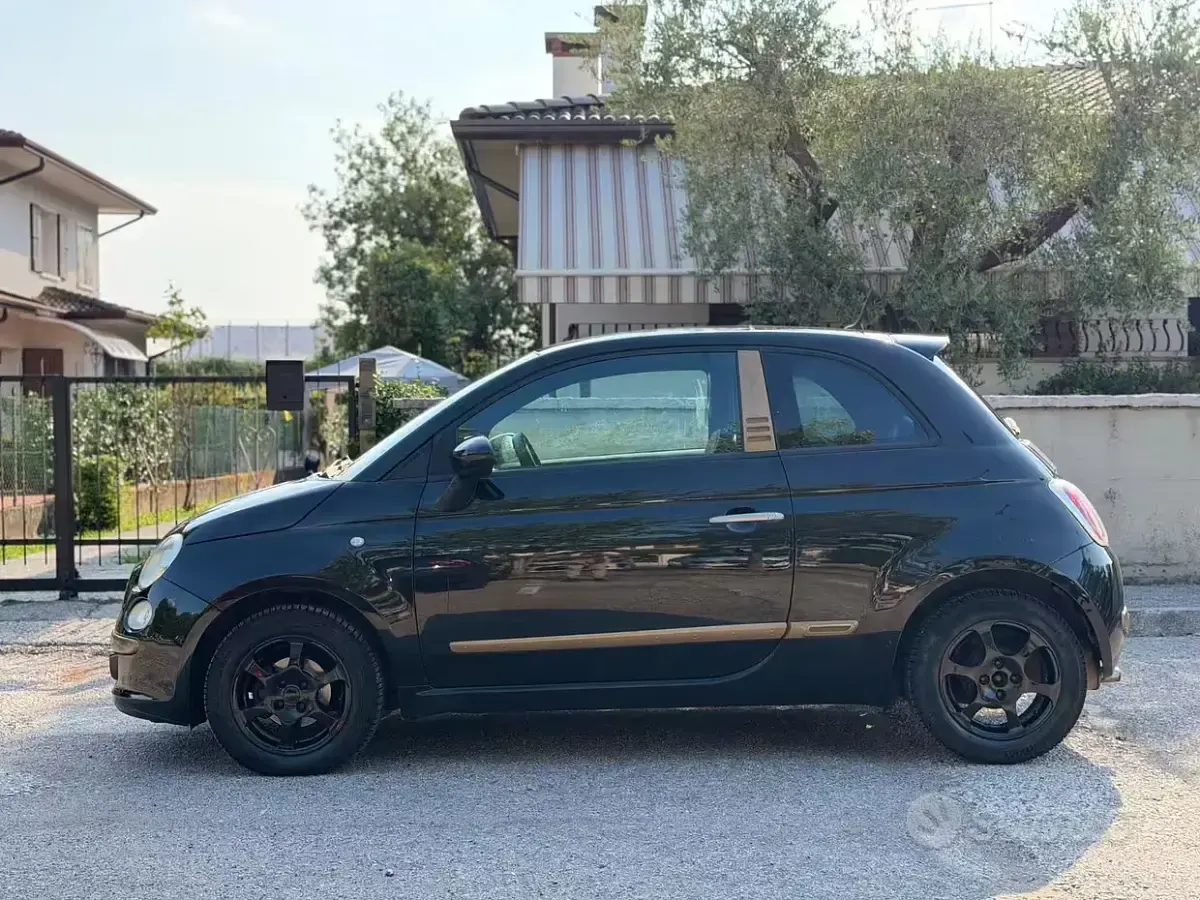 Usata Fiat 500 75 CV (55 kW) 2009 Nero Cabrio