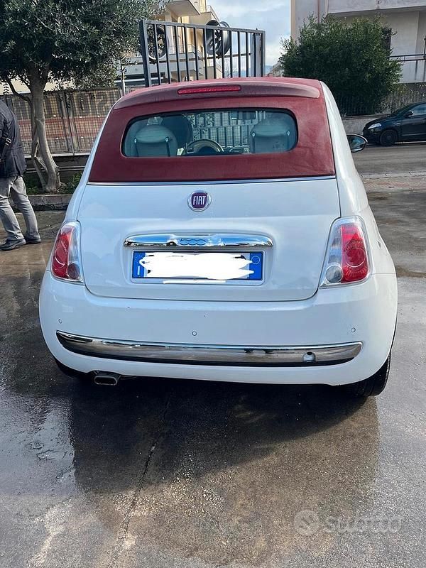 Usata Fiat 500C 2015 Bianco Cabrio