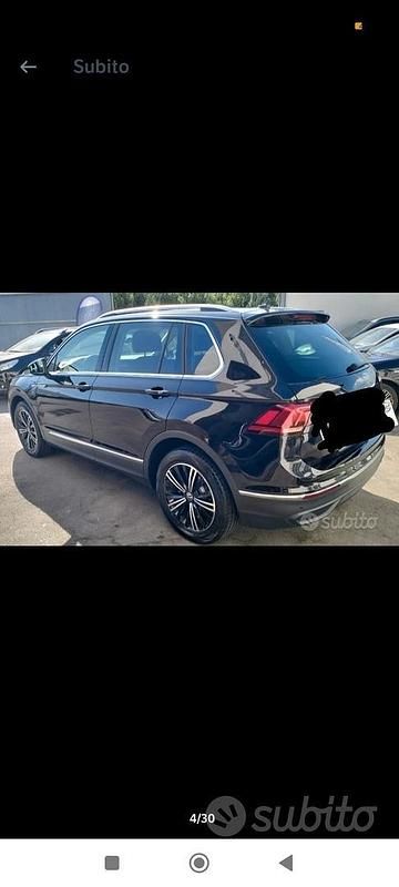 Usata VW Tiguan Life 122 CV (89 kW) 2021 Nero SUV