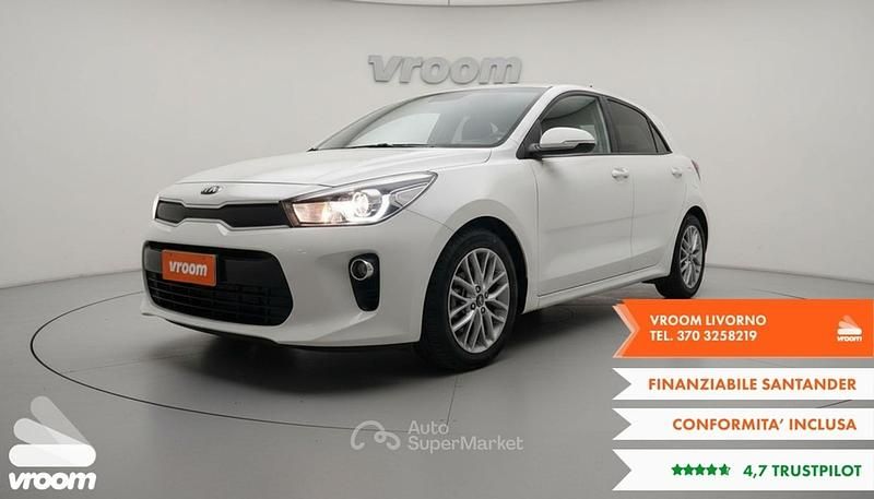 Usata Kia Rio 101 CV (74 kW) 2017 Bianco Utilitaria
