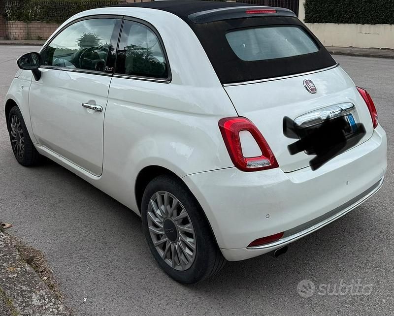 Usata Fiat 500 70 CV (51 kW) 2016 Bianco Cabrio