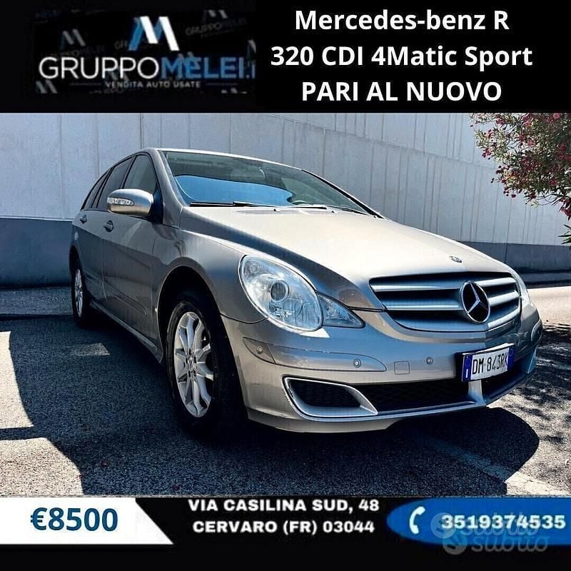 Grigio Usata 2008 Mercedes R320 Monovolume | 8500 € (Buon prezzo) - Immagine 1/4