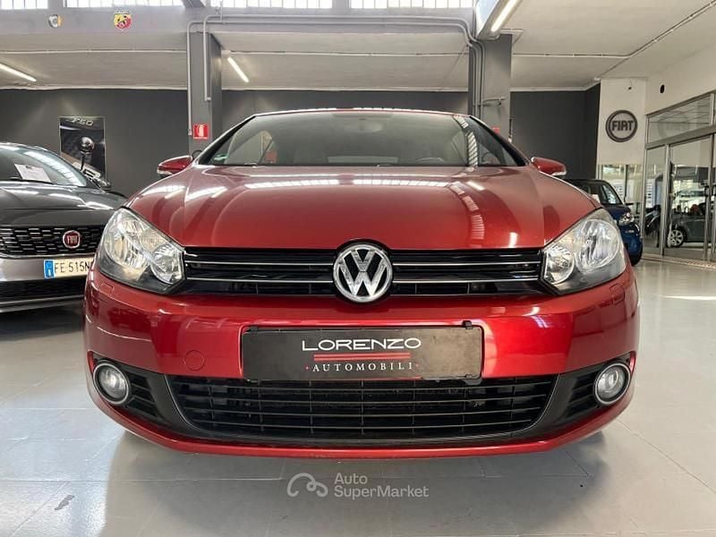 Usata VW Golf 105 CV (77 kW) 2011 Rosso Cabrio