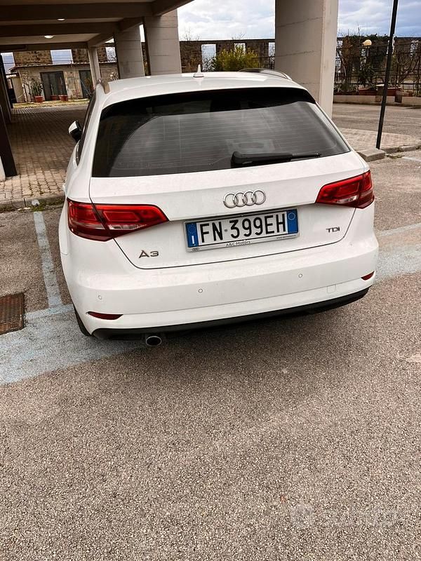 Usata Audi A3 Sport 116 CV (85 kW) 2018 Bianco Berlina