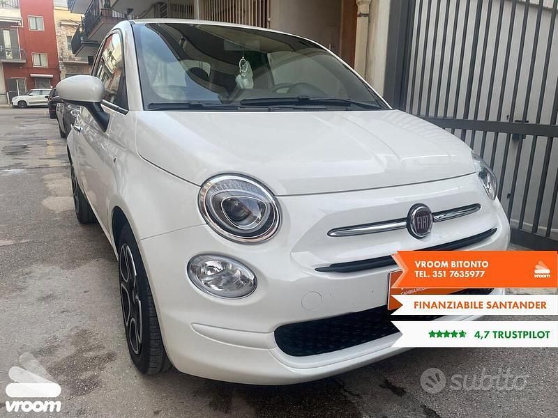 Usata Fiat 500 Club 69 CV (50 kW) 2022 Bianco pastello Utilitaria