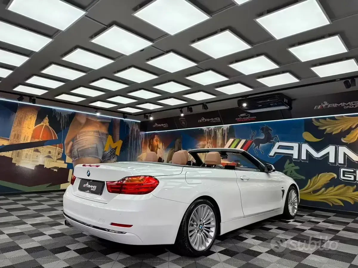 Usata BMW 420 Cabriolet Efficient Dynamics 184 CV (135 kW) 2014 Bianco Cabrio