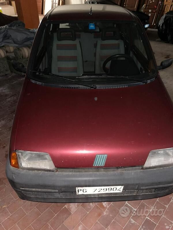 Usata Fiat Cinquecento 1992 Rosso Utilitaria