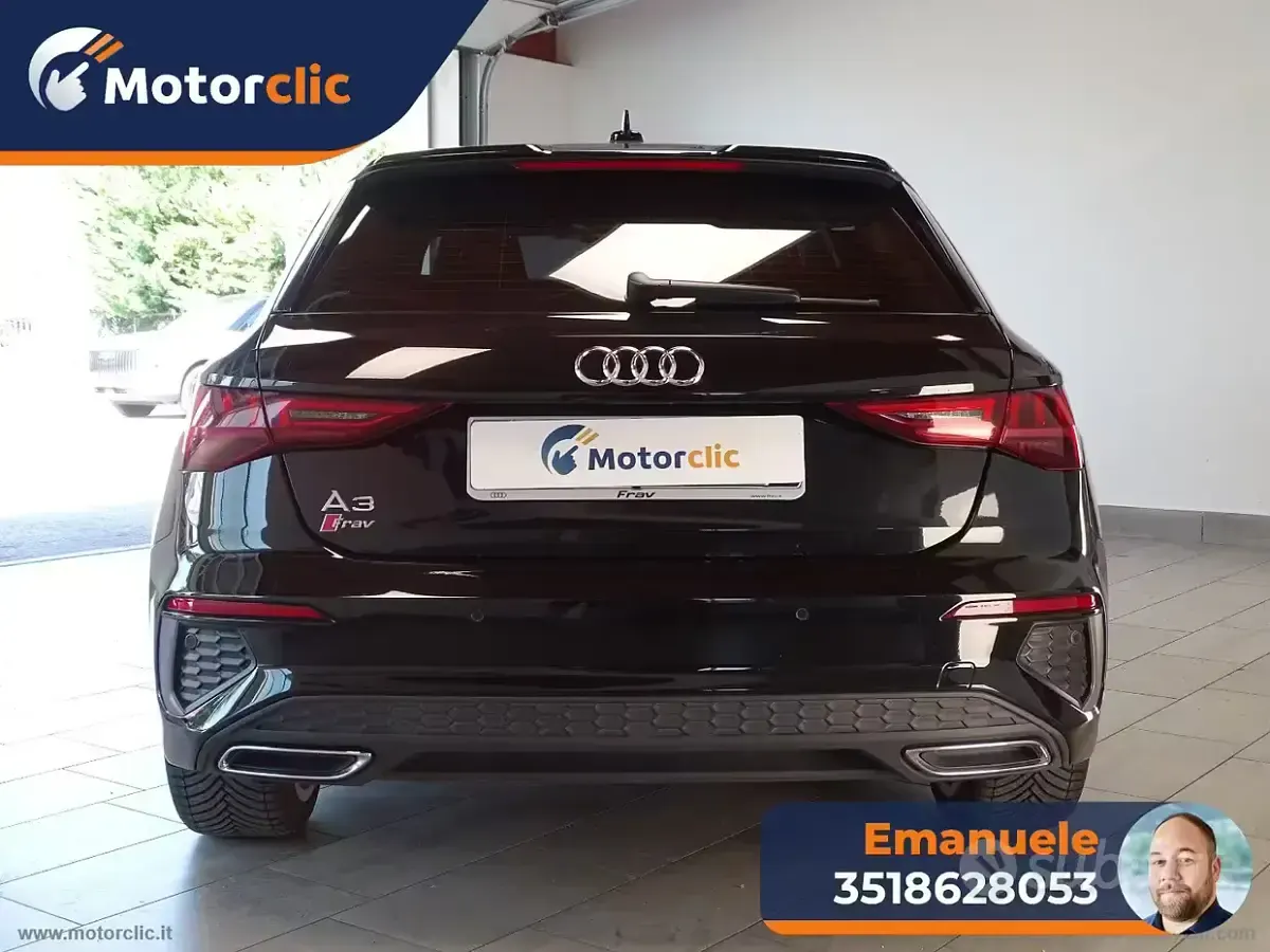Usata Audi A3 S-Line 116 CV (85 kW) 2022 Nero Berlina