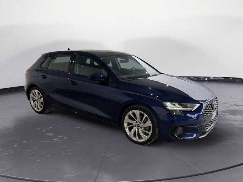 Usata Audi A3 Sportback Advanced 150 CV (110 kW) 2023 Blu Utilitaria