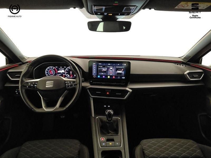 Usata Seat Leon FR 131 CV (96 kW) 2022 Nero Utilitaria
