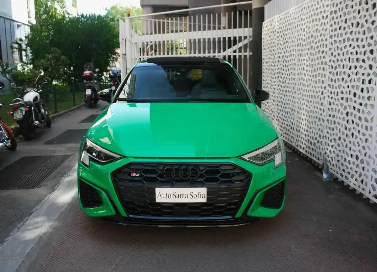 Usata Audi S3 Ambiente 310 CV (228 kW) 2021 Verde kyalami Berlina