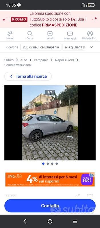 Usata Alfa Romeo Giulietta 120 CV (88 kW) 2015 Utilitaria