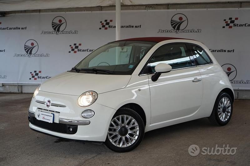 Usata Fiat 500C Lounge 69 CV (50 kW) 2014 Bianco Cabrio