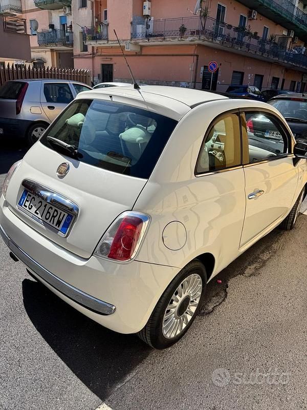 Usata Fiat 500 69 CV (50 kW) 2011 Bianco Cabrio