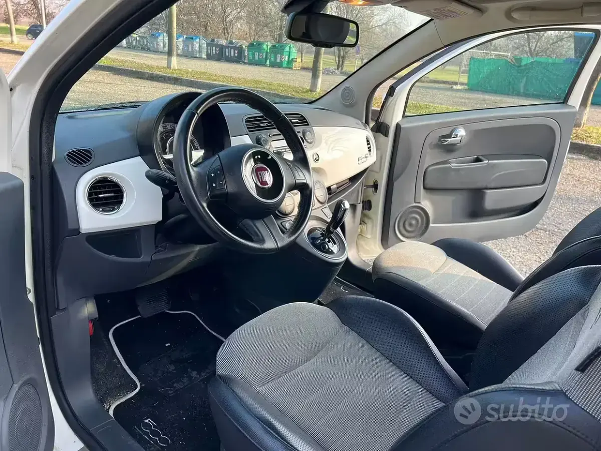 Usata Fiat 500 100 CV (73 kW) 2010 Bianco Cabrio