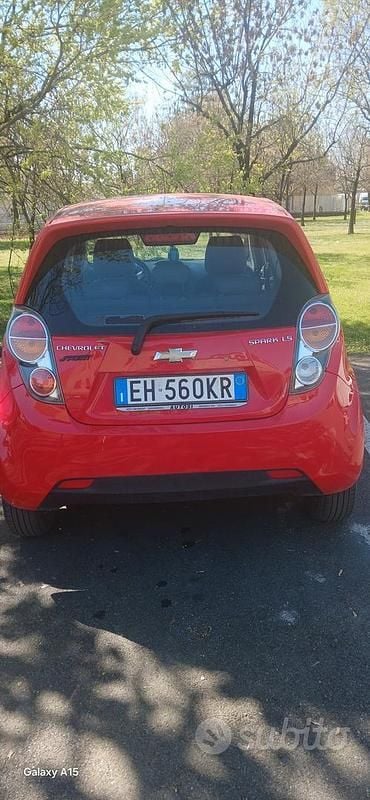 Usata Chevrolet Spark 68 CV (50 kW) 2011 Rosso Utilitaria
