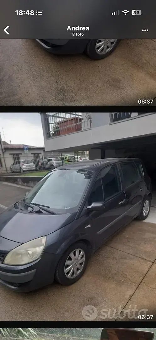 Usata Renault Scenic E-Tech 130 CV (95 kW) 2007 Grigio Monovolume