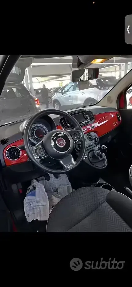 Usata Fiat 500 69 CV (50 kW) 2018 Rosso Berlina