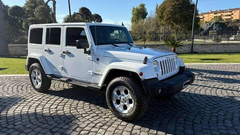 Bianco Usata 2015 Jeep Wrangler Sahara SUV | 26.999 € (Buon prezzo) - Immagine 1/4
