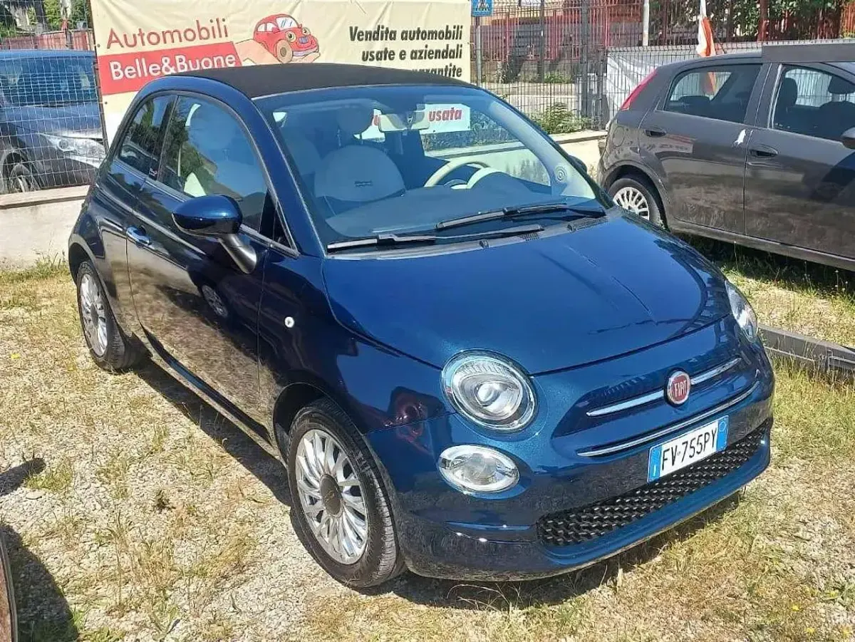 Usata Fiat 500C Dolcevita 69 CV (50 kW) 2019 Blù metallizzato Cabrio