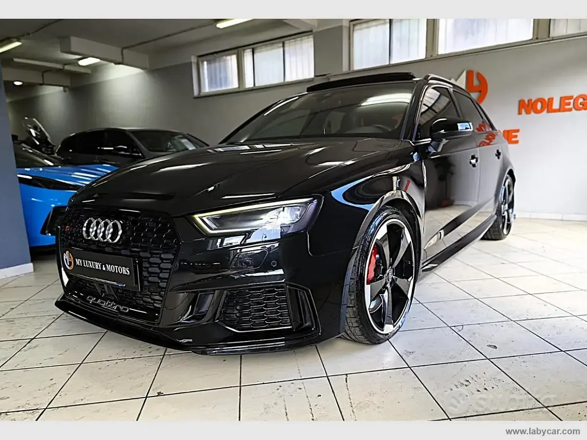 Usata Audi RS3 Ambiente 400 CV (294 kW) 2019 Nero Berlina