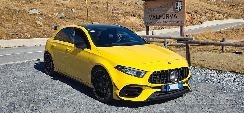 Usata Mercedes A45 AMG AMG 387 CV (284 kW) 2020 Giallo Berlina
