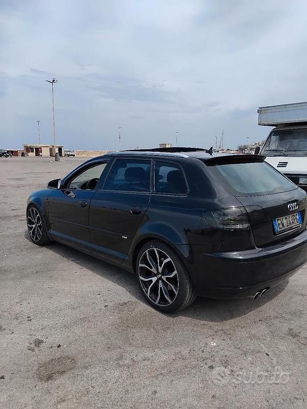 Usata Audi A3 S-Line 170 CV (125 kW) 2008 Nero Berlina