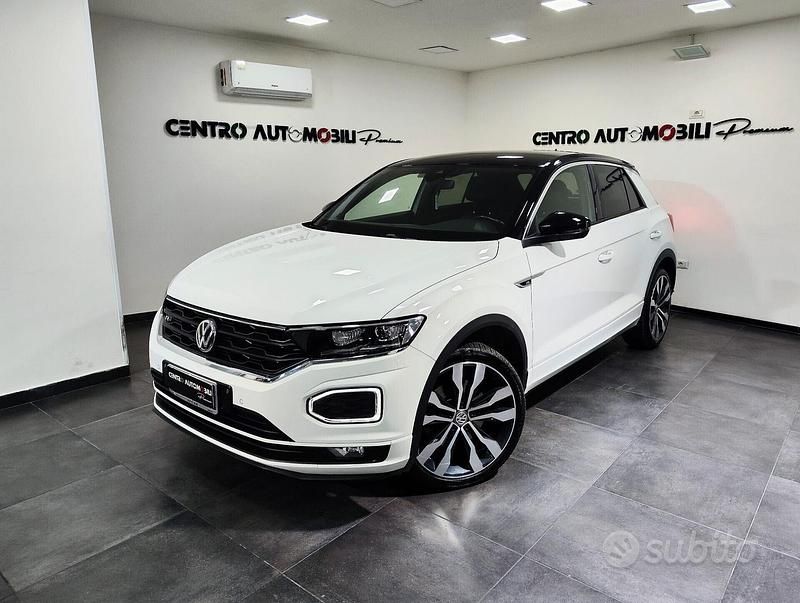 Bianco Usata 2019 VW T-Roc R-line SUV | 20.499 € (Buon prezzo) - Immagine 1/4