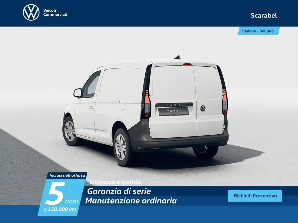 Nuova VW Caddy Business 122 CV (89 kW) 2026 Bianco Monovolume