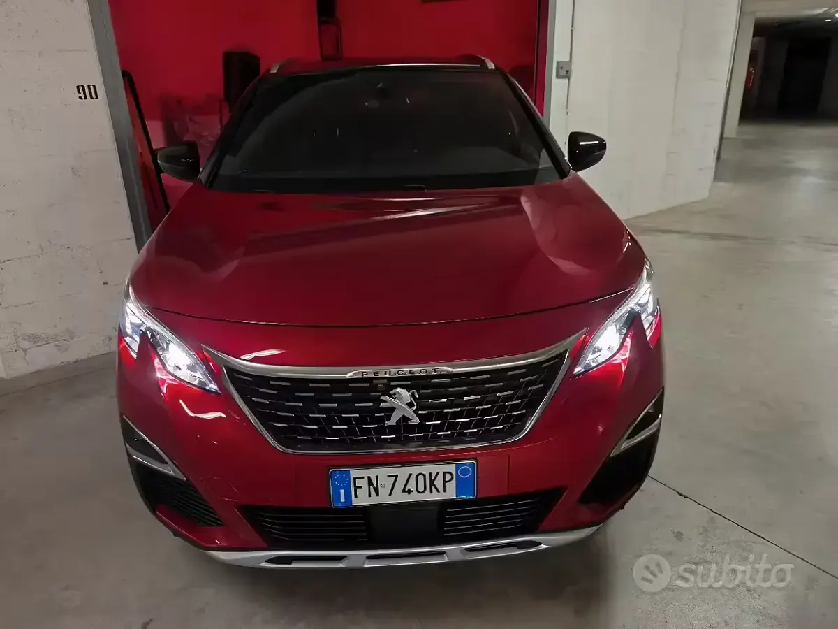 Usata Peugeot 3008 GT-line 120 CV (88 kW) 2018 Rosso SUV