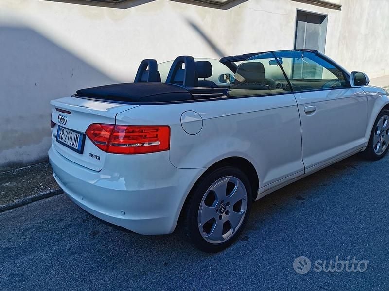 Usata Audi A3 Cabriolet 2010 Bianco Cabrio