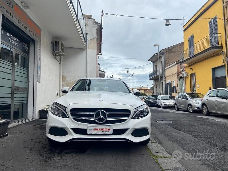Usata Mercedes C200 136 CV (100 kW) 2016 Bianco Station wagon