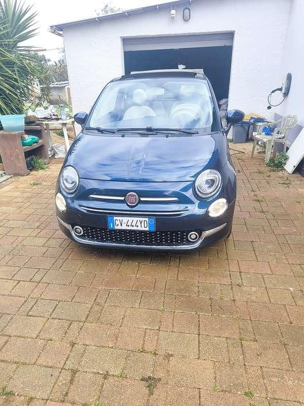 Usata Fiat 500C Lounge 95 CV (69 kW) 2017 Blu Cabrio