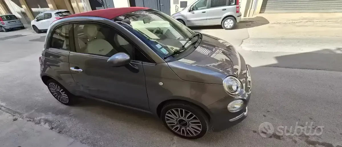 Usata Fiat 500 69 CV (50 kW) 2018 Grigio Cabrio