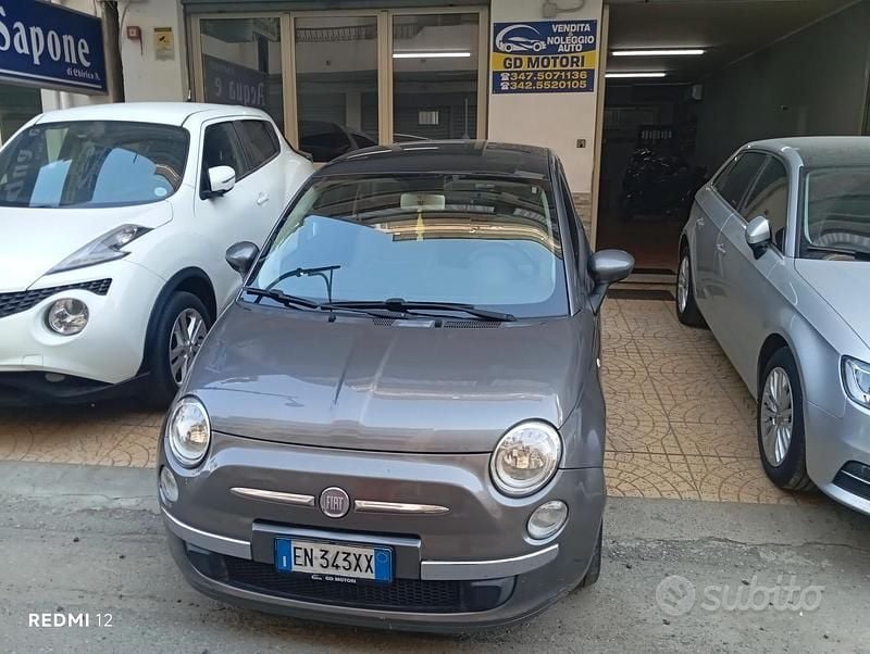 Usata Fiat 500 Lounge 95 CV (69 kW) 2012 Grigio Berlina