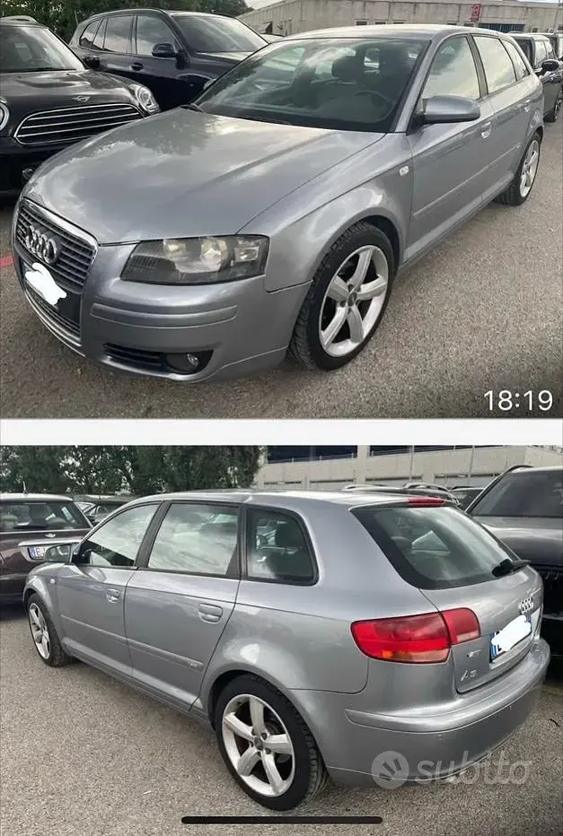 Usata Audi A3 Attraction 140 CV (102 kW) 2008 Grigio Utilitaria