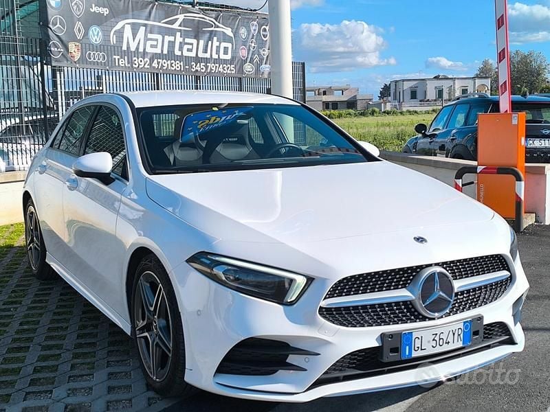 Usata Mercedes A180 AMG Line Premium 116 CV (85 kW) 2022 Bianco Berlina