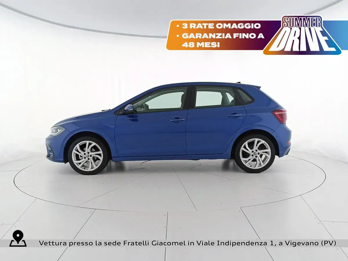 Usata VW Polo Style 95 CV (69 kW) 2023 Reef blue metallizzato Utilitaria