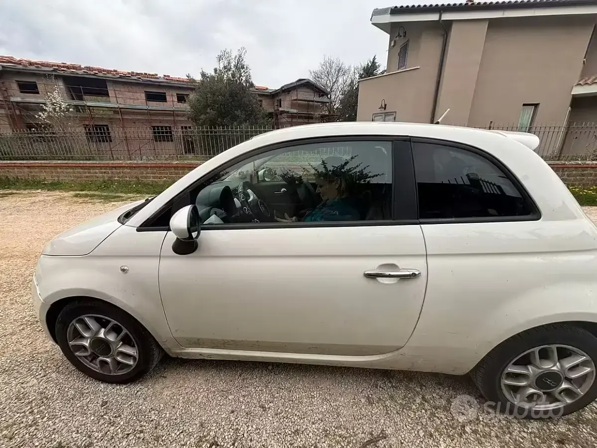 Usata Fiat 500 75 CV (55 kW) 2008 Bianco Berlina
