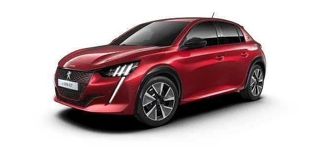 Usata Peugeot e-208 Allure 56 kW (77 CV) 2023 Rosso Utilitaria