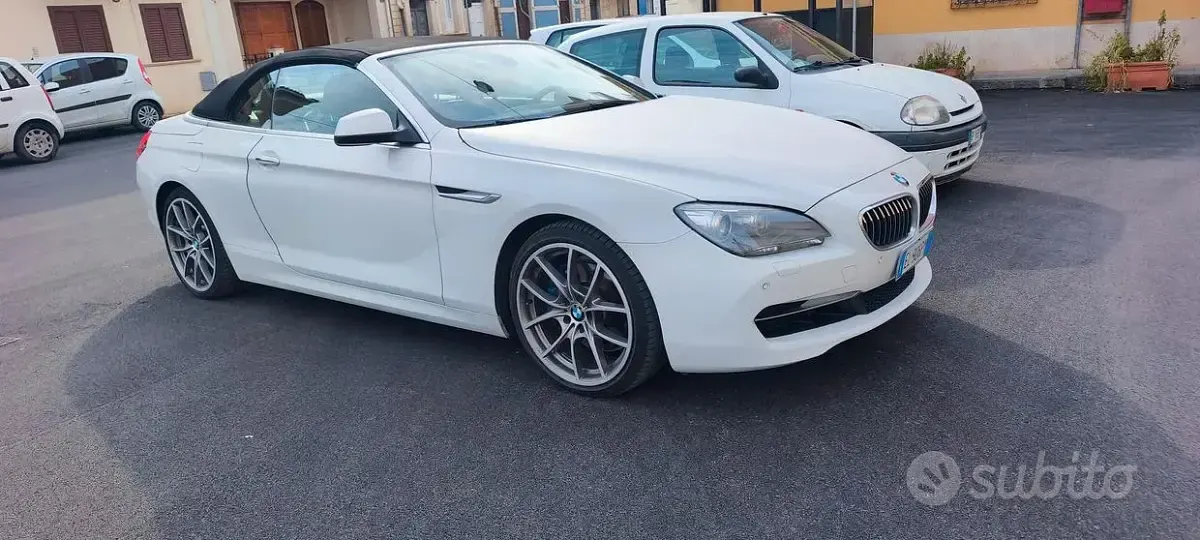 Usata BMW 640 Cabriolet 313 CV (230 kW) 2012 Bianco Cabrio