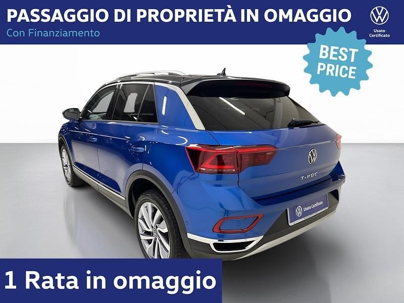 Usata VW T-Roc Style 110 CV (80 kW) 2022 Ravenna blue metallizzato deep SUV
